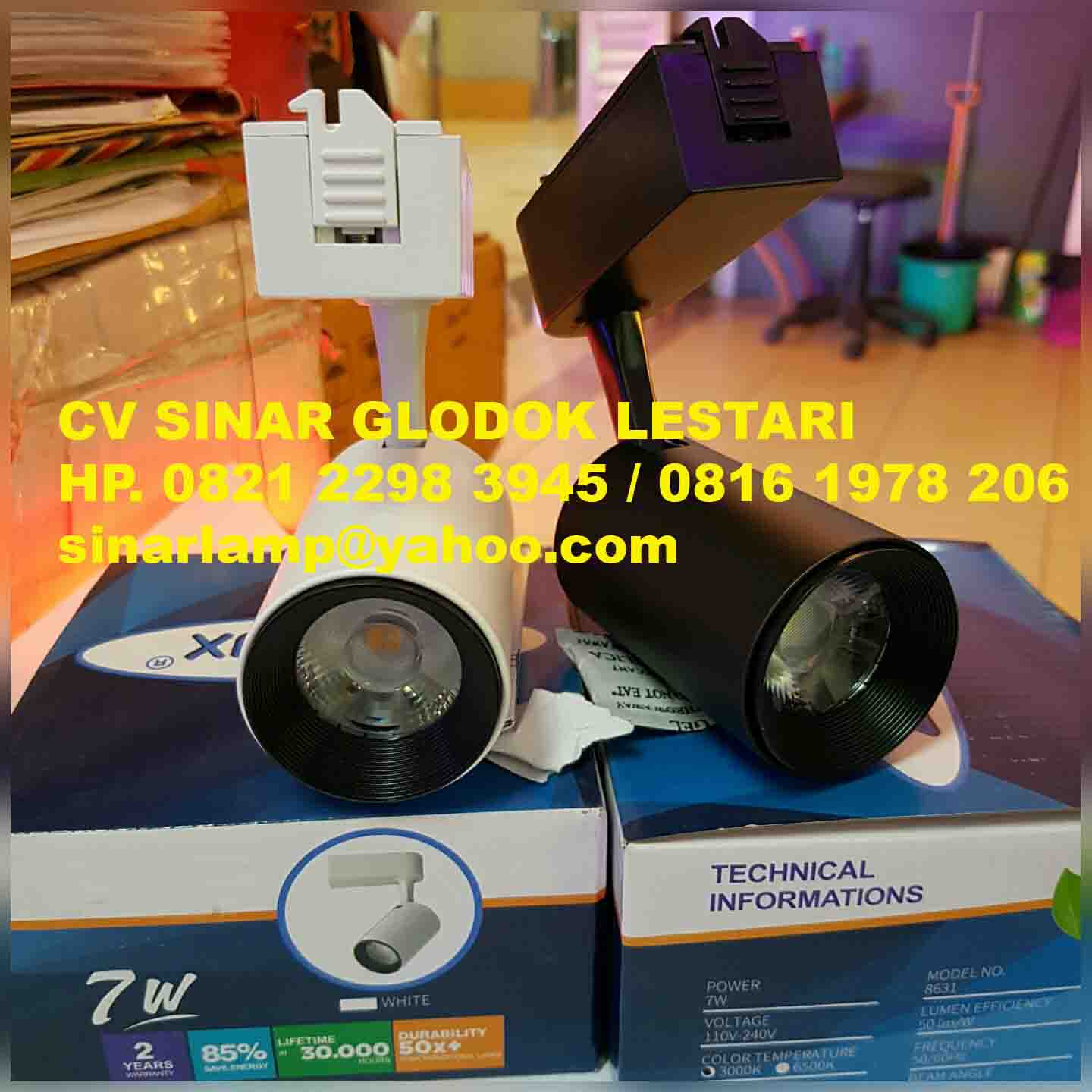 Lampu Spotlight LED 7W COB Track Light 8631